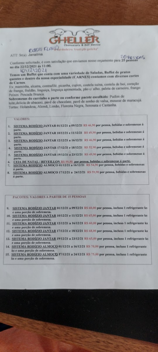Churrascaria Gheller Menu - Image 6